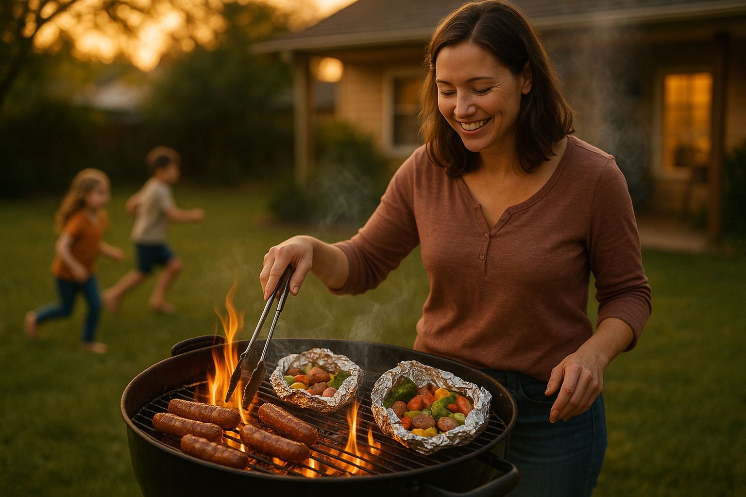 🔥 Happy Monday with Fire Ballz and🥘 Easy Grilled Sausage & Veggie Foil Packets🔥