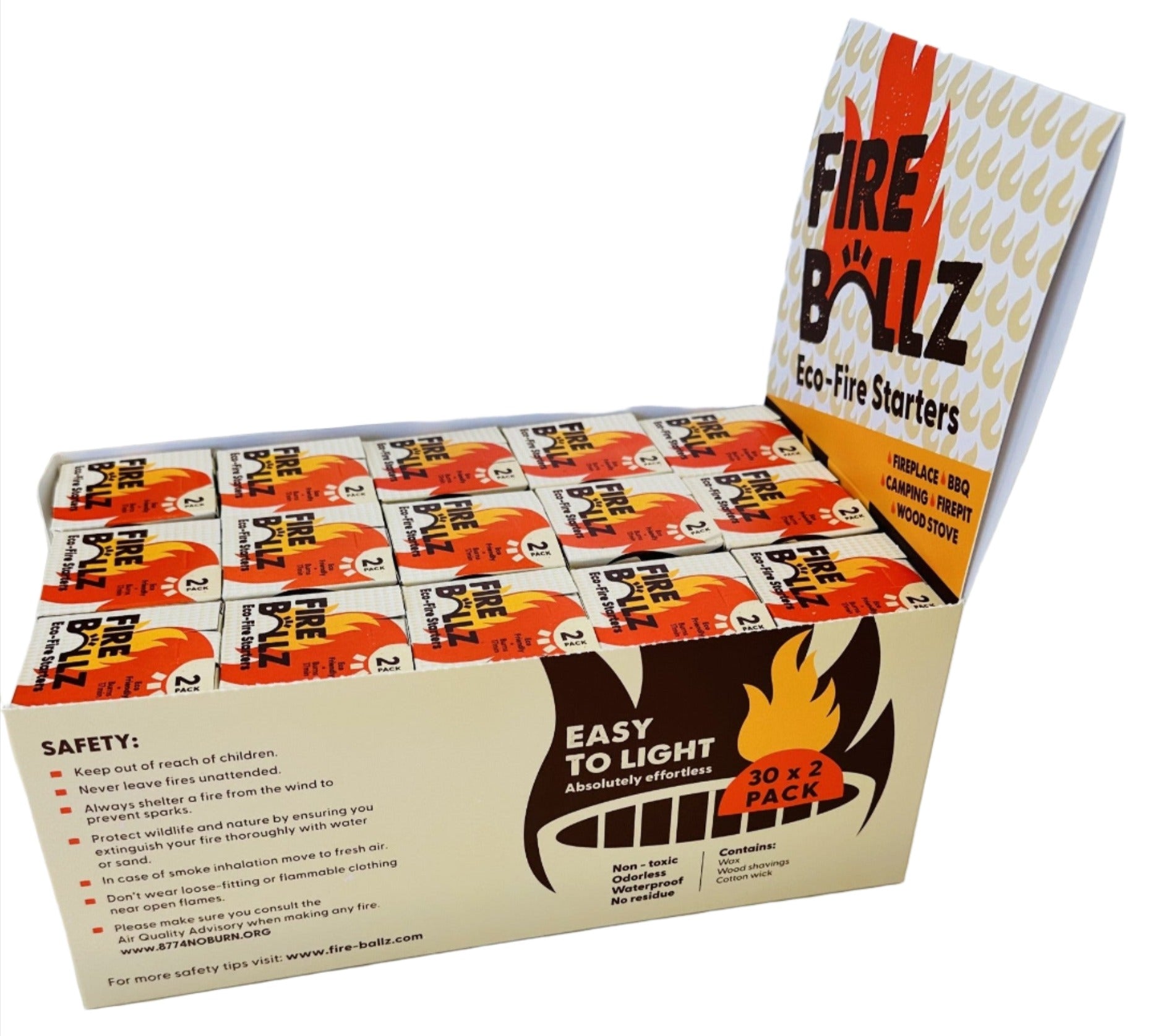 Fire Ball Raz Fire Ballz 2-Pack Bundle Box
